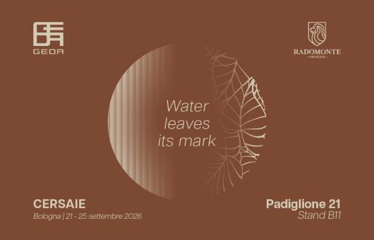 GEDA at Cersaie 2026 | Water leaves its mark