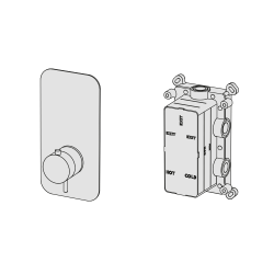 Multiplo 1-Weg-Thermostatarmatur