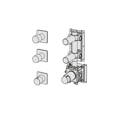 Thermostatic with 2 manifolds
