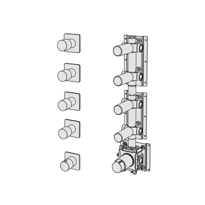 Thermostatic with 4 manifolds