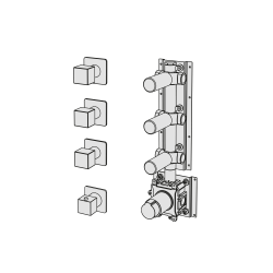 Thermostatic with 3 manifolds