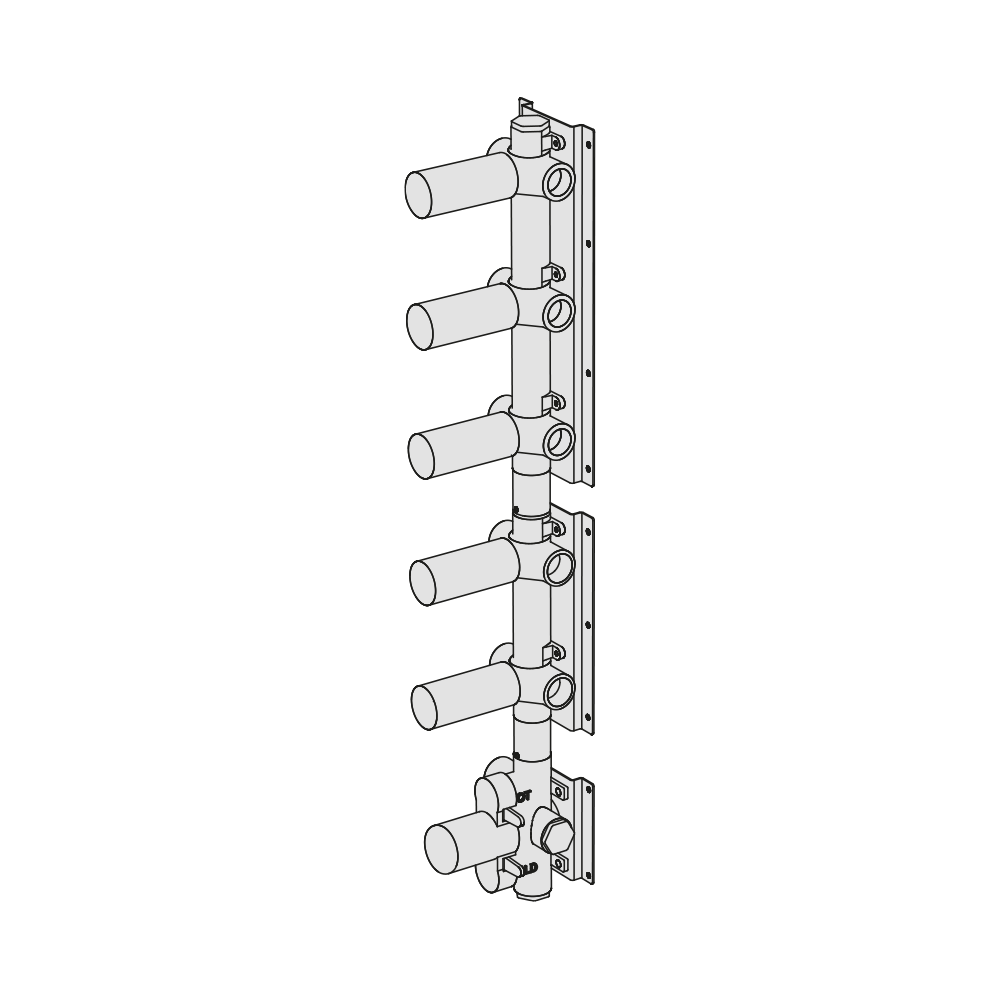 Thermostatic with 5-way manifold